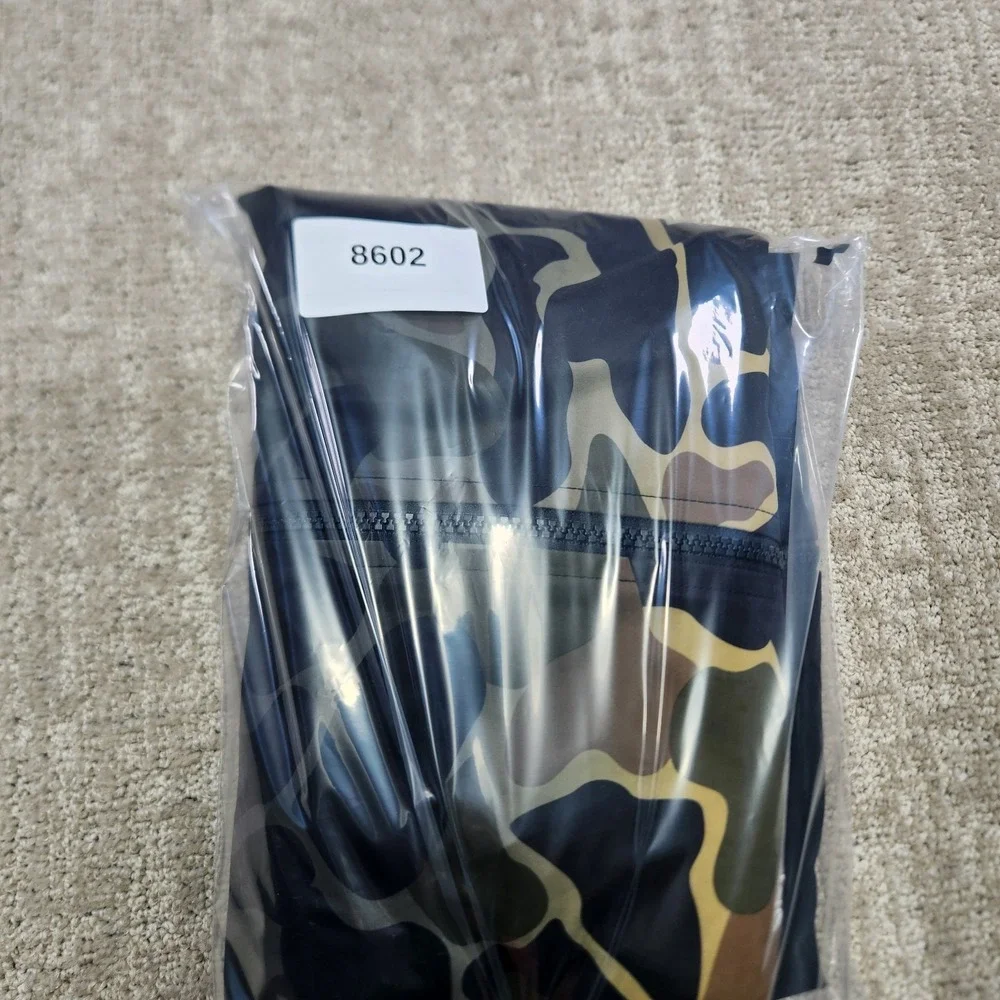 Adidas Jacket Men Small Duck Camo Windbreaker Water Resistant Black Skate Hoodie